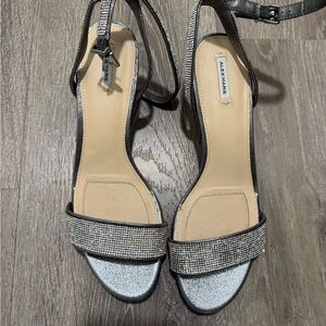 Alex Marie Glittering Silver Heels